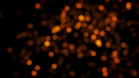 Glowing blurry lights background - swarm of orange lights, seamless looping (4K) Stock-Footage 103269537