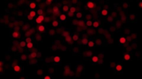 Glowing blurry lights background - swarm of red lights - seamless looping (4K) Video stock 103270124