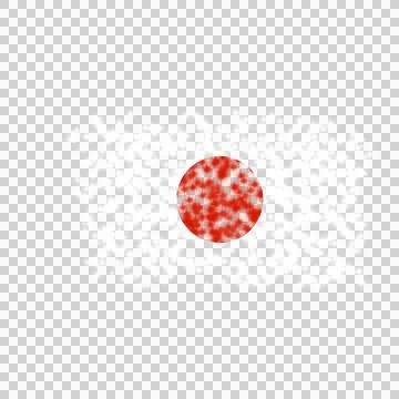 Glowing Bokeh Light Dot Japanese Flag Graphic Stock Illustration