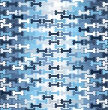 Glowing bone pattern. Seamless vector Stock Illustration