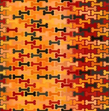 Glowing bone pattern. Seamless vector Stock Illustration