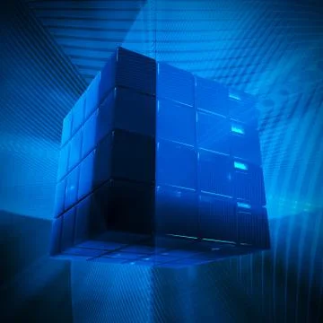 Glowing boxes background Stock Illustration