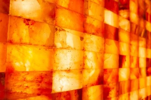 Glowing bricks background Stock Photos