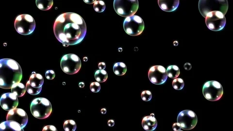 Glowing bubble animation video Stock Footage 330419761