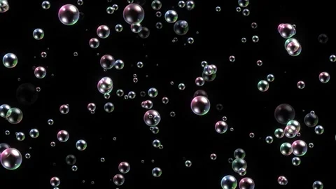 Glowing bubble animation video Stock Footage 330419775