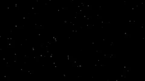 Glowing Bubbles Floating on Black Background Bokeh Overlay Loop Stock-Footage 346188786