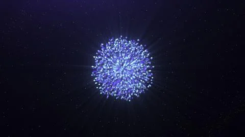 Glowing bundle of explosive energy. Motion. Discovery of explosive flow forming 스톡 일러스트