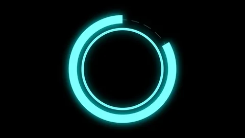 Glowing button graphic animation. Isolated on transparent background. Stock Footage 124401642