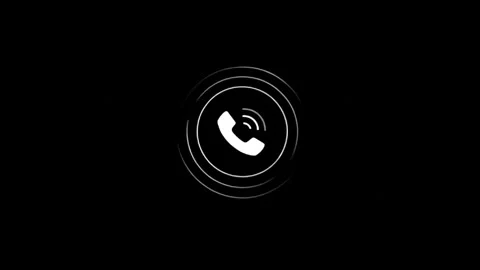 Glowing Call Icon Animation on Mobile Phone Screen – AI Generated Stock Footage 312824382