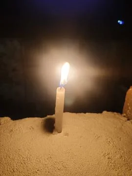 Glowing Candel light Foto stock