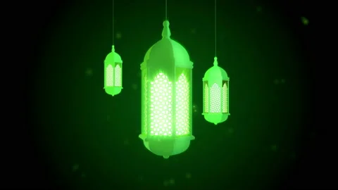 Glowing celebration lantern hanging from ceiling on dark background. Stock Footage 105286541