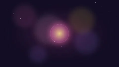 Glowing celestial core surrounded by soft purple light in deep space Video stock 338310048