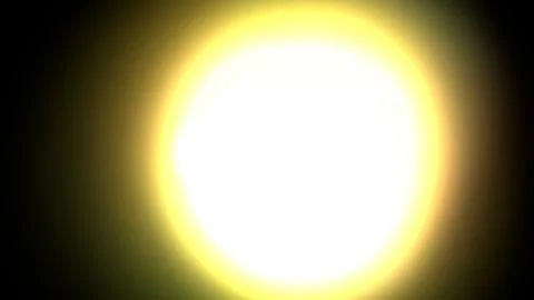 Glowing celestial sphere radiating bright light against the darkness for a イラスト素材