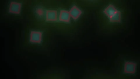 Glowing Cells in Dark Background. Stock Footage 340018224