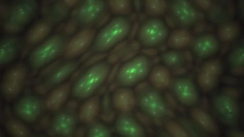 Glowing Cells Under Microscope Closeup. Stock Footage 334677570
