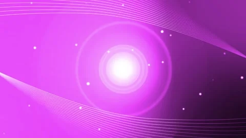 Glowing central orb with curved wave lines animation background Stock Footage 328219408