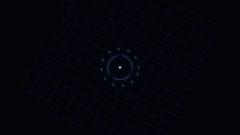 A glowing central star surrounded by concentric rings against black space Stockbeeldmateriaal 338309617