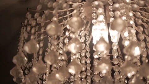 Glowing Chandelier Video stock 78526203
