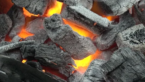 Glowing Charcoal #5 Stock Footage 133520607
