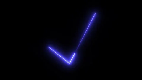 Glowing Checklist Icon in HD Video Neon Animation Stock-Footage 304555741