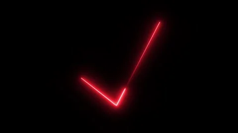 Glowing Checklist Icon in HD Video Neon Animation Stock-Footage 304555747