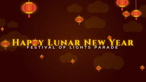 Glowing Chinese lanterns floating in dark evening sky background animation Stock Footage 337501850