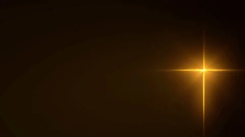Glowing Christian Cross Loop Stock Footage 137525301