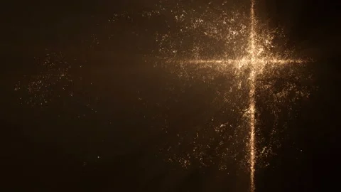 Glowing Christian Cross Loop 스톡 동영상 137525822