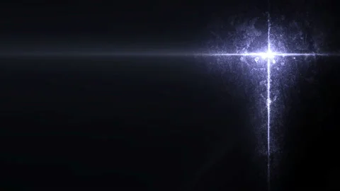 Glowing Christian Cross Loop Vídeo Stock 137630355