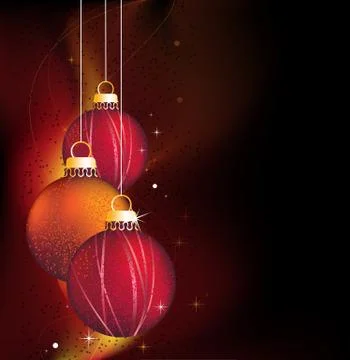 Glowing christmas  background Stock Illustration