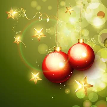 Glowing christmas background Stock Illustration