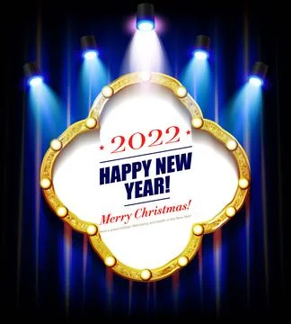 Glowing Christmas Light banner Stock Illustration