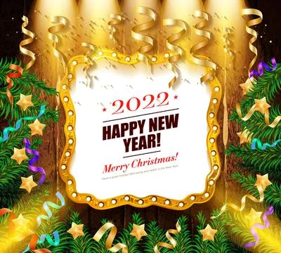 Glowing Christmas Light banner Stock Illustration