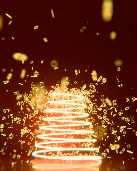 Glowing Christmas tree background Stock-Footage 294756625