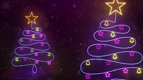 Glowing Christmas Tree Background 库存影片 348029733