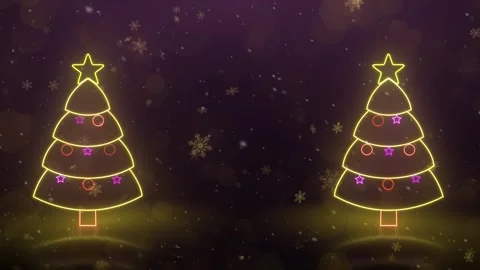Glowing Christmas Tree Background 库存影片 348031022