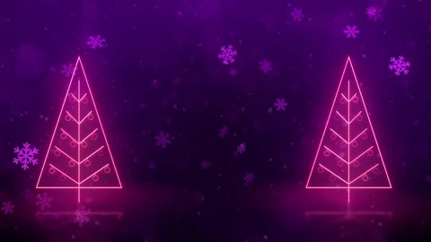Glowing Christmas Tree Background 库存影片 348032075