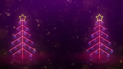 Glowing Christmas Tree Background 库存影片 348032093