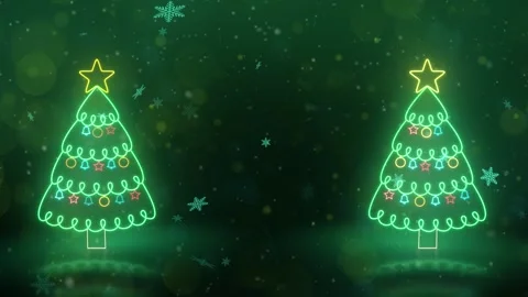 Glowing Christmas Tree Background 库存影片 348032096