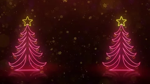Glowing Christmas Tree Background 库存影片 348032240