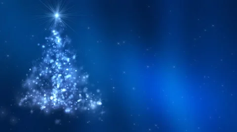 Glowing Christmas Tree Loopable Stock Footage 65432640