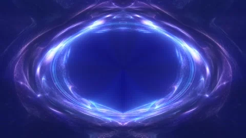 Glowing Circle Abstract Artwork Stock Footage 289111090