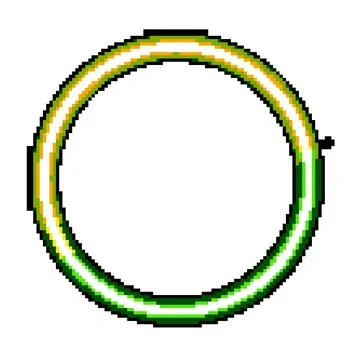 Glowing circle abstract design creating a vibrant energy path Stock Illustration