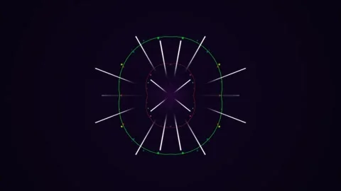 Glowing Circle Animation with Central Light. Stock Footage 329426228