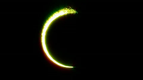 Glowing circle background loop Stock Footage 495110