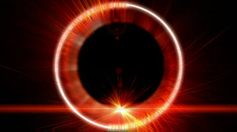 Glowing circle background loop Stock Footage 511804