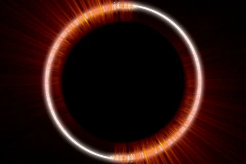 Glowing circle background loop Stock Footage 601580