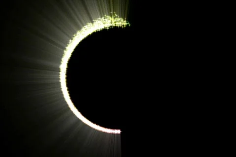 Glowing circle background loop Stock Footage 601995