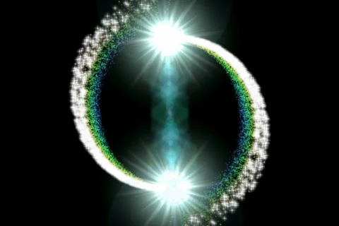 Glowing circle background loop Stock Footage 601998