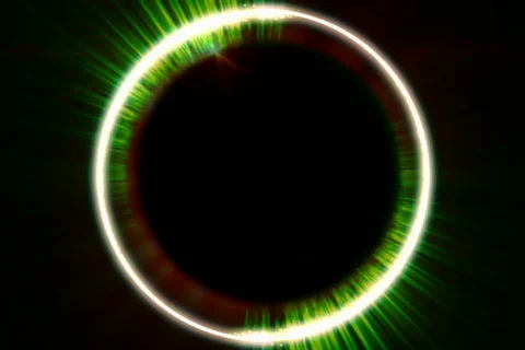 Glowing circle background loop Stock Footage 602217